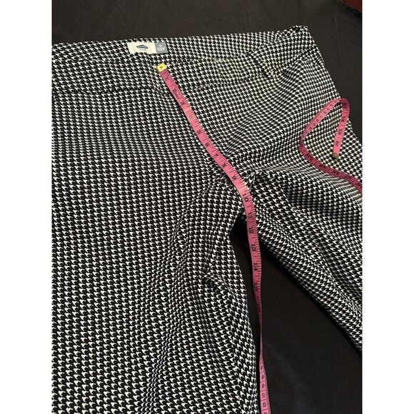 Old Navy Skinny Ankle Womens Pants Black White High Rise Houndstooth Plus Sz 24 - Picture 5 of 7